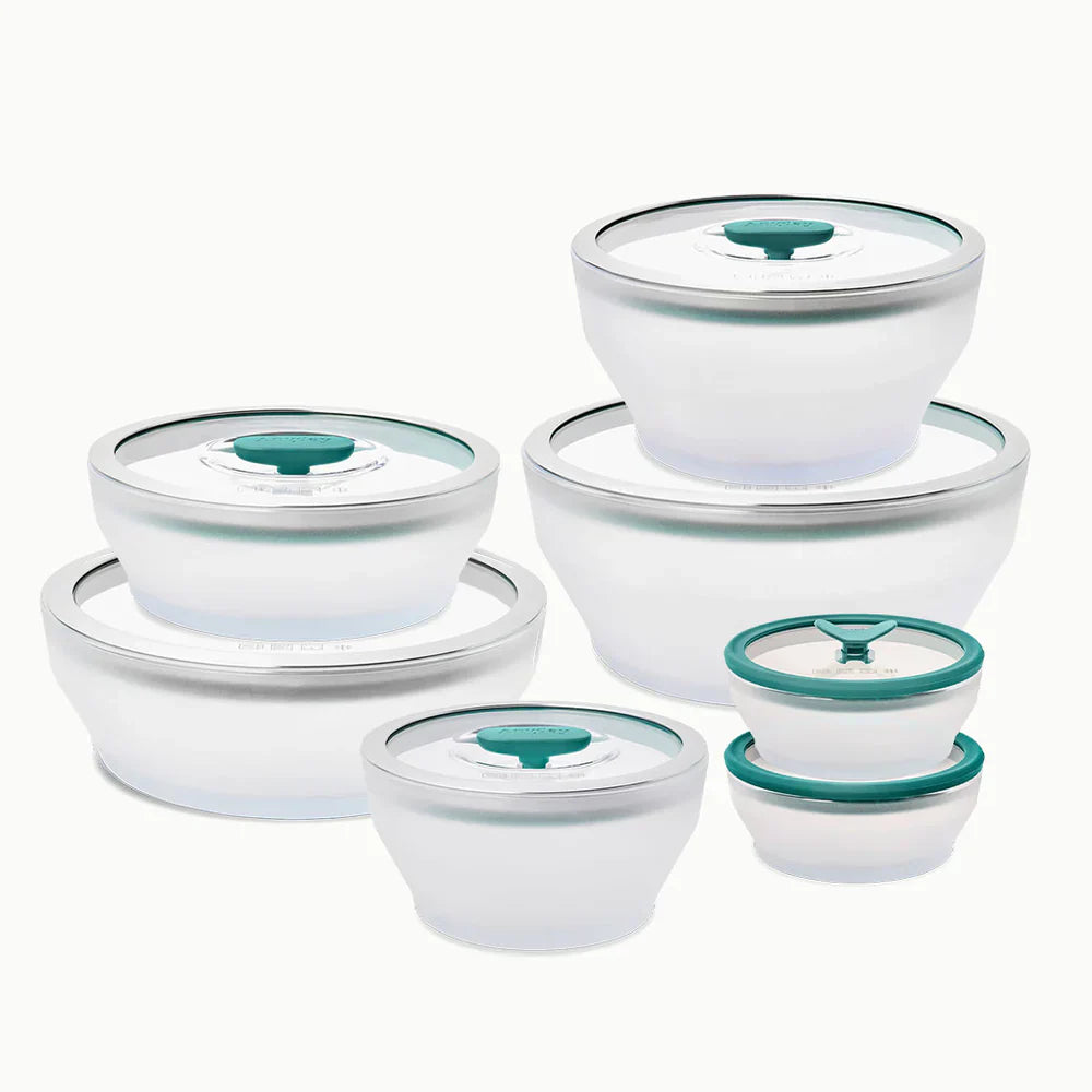 Kit 7 Peças Panela para Micro-ondas MicroChef™ Hermética e Multifuncional