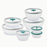 Kit 7 Peças Panela para Micro-ondas MicroChef™ Hermética e Multifuncional