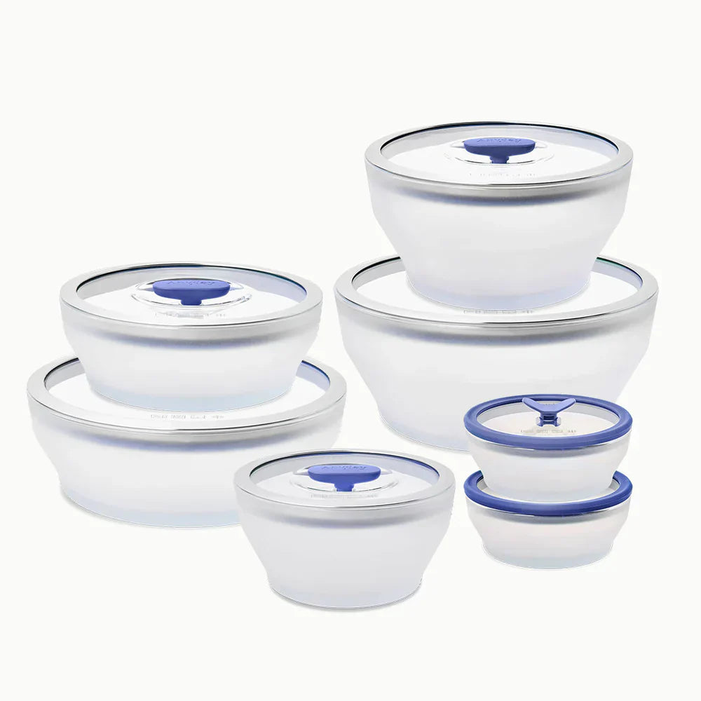 Kit 7 Peças Panela para Micro-ondas MicroChef™ Hermética e Multifuncional