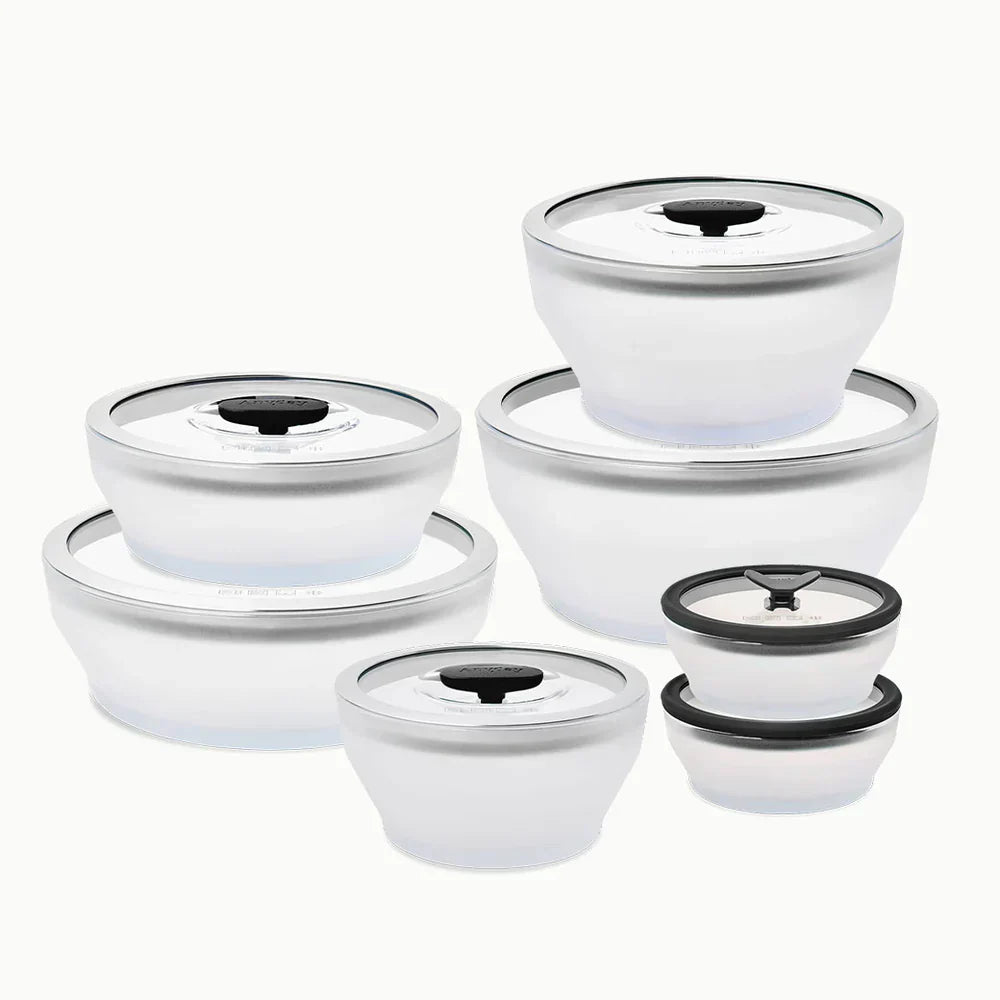 Kit 7 Peças Panela para Micro-ondas MicroChef™ Hermética e Multifuncional