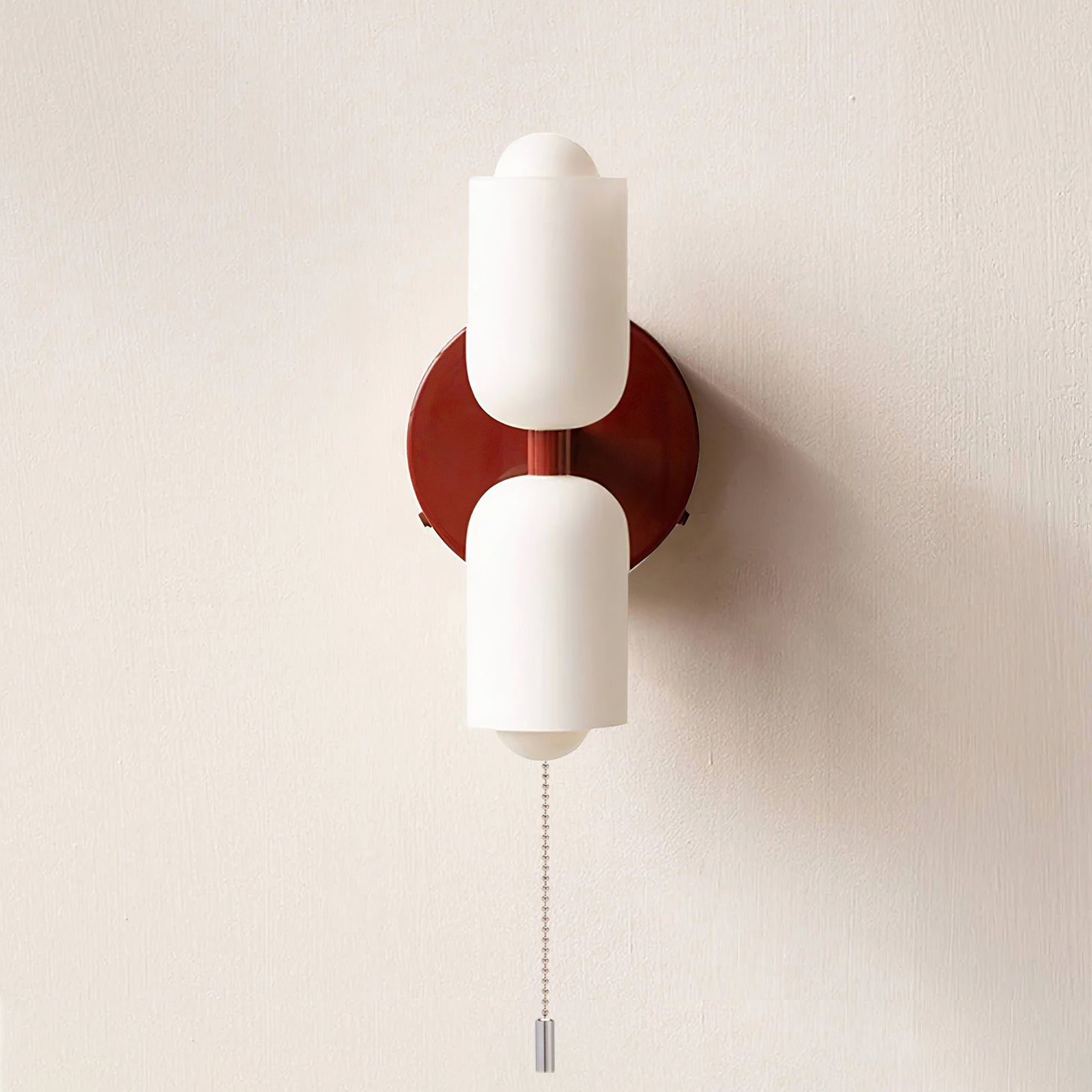 Arandela de Parede Dupla Minimalista Crema