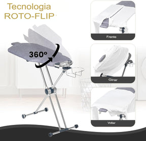 IronFlex 360™ – Tábua de Passar Profissional Giratória