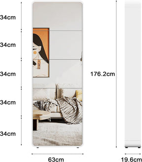 Closet Secreto Élysée™ Espelho Inteligente com Sapateira Oculta MDF