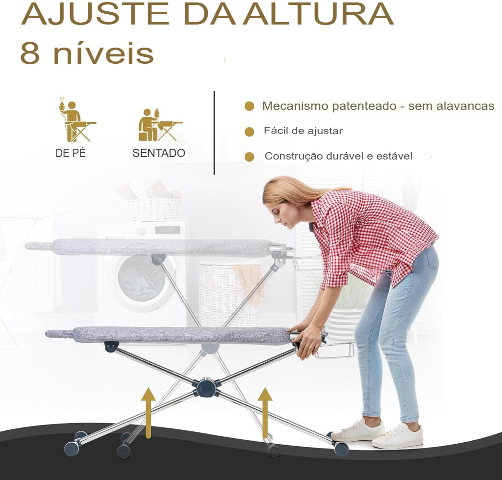 IronFlex 360™ – Tábua de Passar Profissional Giratória