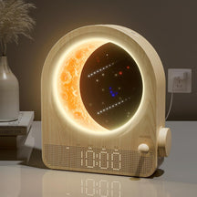 Lunari™ Glow | Despertador Lunar com Luz Ambiente LED e Simulador do Nascer do Sol