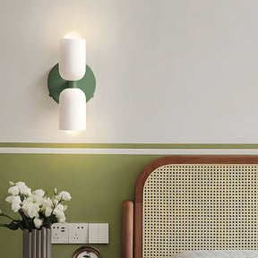 Arandela de Parede Dupla Minimalista Crema