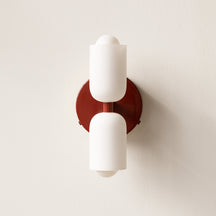 Arandela de Parede Dupla Minimalista Crema