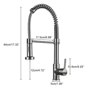 Torneira flexível para cozinha com agua quente e fria.