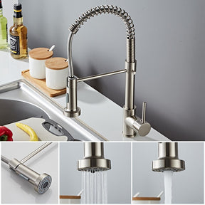 Torneira flexível para cozinha com agua quente e fria.