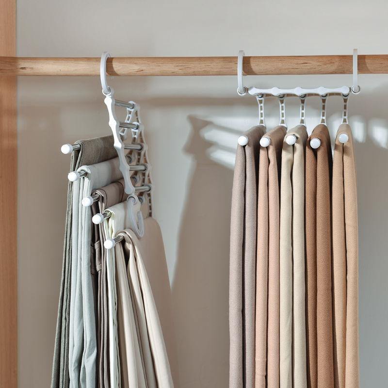 Cabide MultiMax™ - Organizador de Roupas 5 em 1