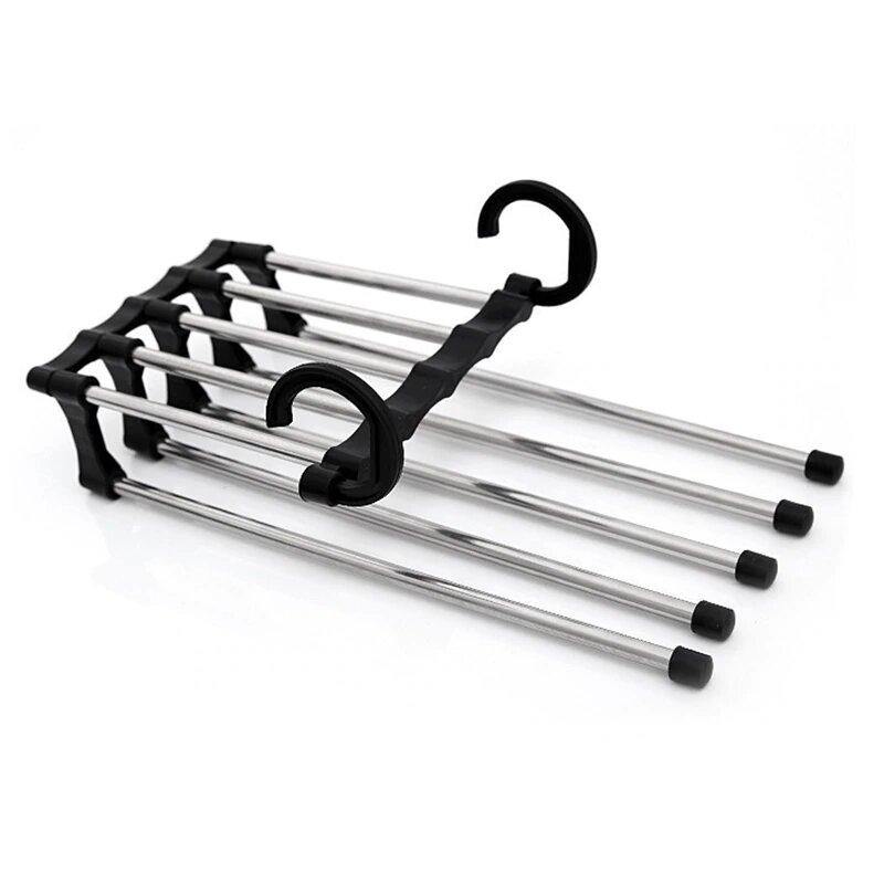 Cabide MultiMax™ - Organizador de Roupas 5 em 1