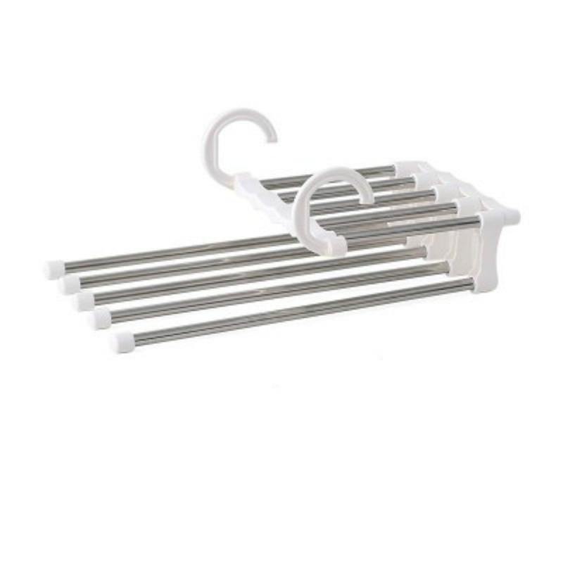 Cabide MultiMax™ - Organizador de Roupas 5 em 1