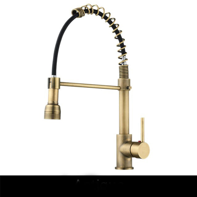 Torneira flexível para cozinha com agua quente e fria.